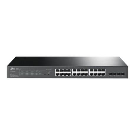 TP-Link JetStream TL-SG2428P - Switch - intelligente - 24 x 10/100/1000 (PoE+) + 4 x SFP - montabile su rack - PoE+ (250 W)