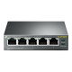 TP-Link TL-SF1005P - Switch - unmanaged - 5 x 10/100 (4 PoE) - desktop - PoE (58 W)