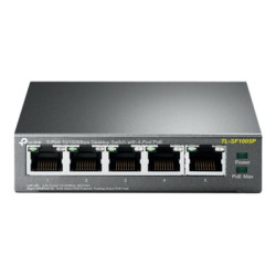 TP-Link TL-SF1005P - Switch - unmanaged - 5 x 10/100 (4 PoE) - desktop - PoE (58 W)