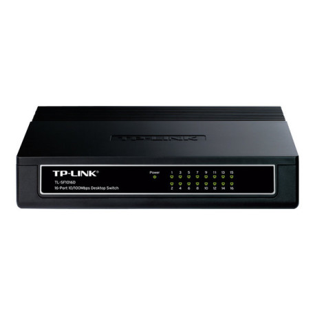 TP-Link TL-SF1016D 16-Port 10/100Mbps Desktop Switch - Switch - 16 x 10/100 - desktop