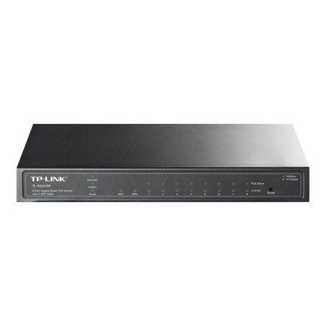 TP-Link TL-SG2210P 8-Port Gigabit Smart PoE Switch with 2 SFP Slots - Switch - gestito - 8 x 10/100/1000 + 2 x SFP - desktop - 