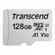 Transcend 300S - Scheda di memoria flash (adattatore in dotazione) - 128 GB - A1 / Video Class V30 / UHS-I U3 - microSDXC