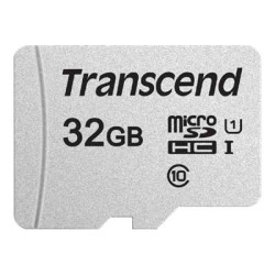 Transcend 300S - Scheda di memoria flash (adattatore in dotazione) - 32 GB - UHS-I U1 / Class10 - UHS-I microSDHC