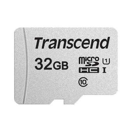 Transcend 300S - Scheda di memoria flash (adattatore in dotazione) - 32 GB - UHS-I U1 / Class10 - UHS-I microSDHC