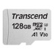 Transcend 300S - Scheda di memoria flash - 128 GB - A1 / Video Class V30 / UHS-I U3 - microSDXC