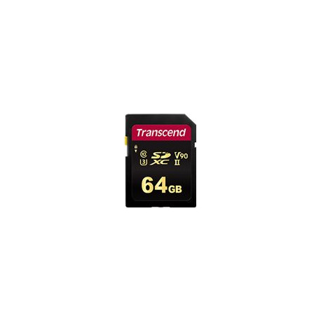 Transcend 700S - Scheda di memoria flash - 64 GB - Video Class V90 / UHS-II U3 / Class10 - UHS-II SDXC