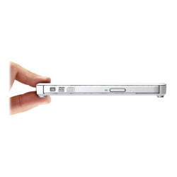 Transcend 8X DVDS-W - Unità disco - DVD±RW (±R DL) / DVD-RAM - 8x/8x/5x - USB 2.0 - esterno - bianco