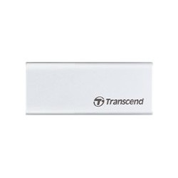 Transcend ESD240C - SSD - 120 GB - esterno (portatile) - M.2 - USB 3.1 Gen 2 (USB-C connettore) - argento