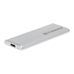 Transcend ESD260C - SSD - 1 TB - esterno (portatile) - USB 3.1 Gen 2 - argento