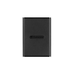 Transcend ESD270C - SSD - crittografato - 250 GB - esterno (portatile) - USB 3.1 Gen 2 (USB-C connettore) - 256 bit AES - nero