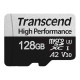 Transcend High Performance 330S - Scheda di memoria flash - 128 GB - A2 / Video Class V30 / UHS-I U3 - UHS-I microSDXC