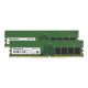 Transcend JetRAM - DDR4 - kit - 16 GB: 2 x 8 GB - DIMM 288-PIN - 3200 MHz / PC4-25600 - CL22 - 1.2 V - senza buffer - non ECC