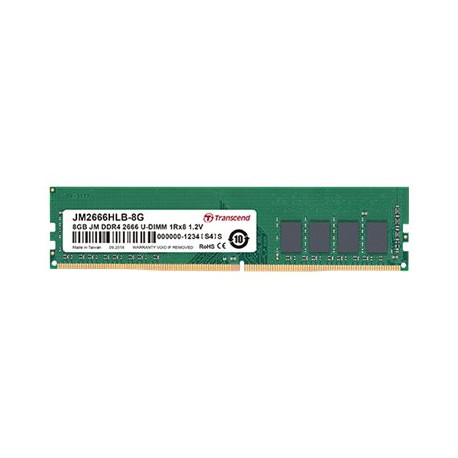 Transcend JetRAM - DDR4 - modulo - 16 GB - DIMM 288-PIN - 2666 MHz / PC4-21300 - CL19 - 1.2 V - senza buffer - non ECC