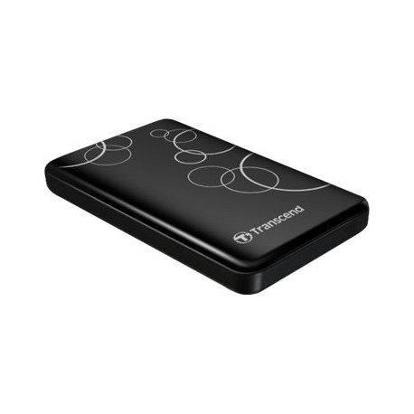 Transcend StoreJet 25A3 - HDD - 1 TB - esterno (portatile) - 2.5" - USB 3.0 - nero