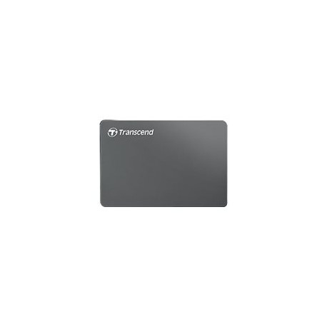 Transcend StoreJet 25C3 - HDD - 1 TB - esterno (portatile) - 2.5" - USB 3.0 - grigio ferro