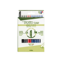 tratto 1Uno - Penna a sfera - colori assortiti - 1 mm (pacchetto di 12)