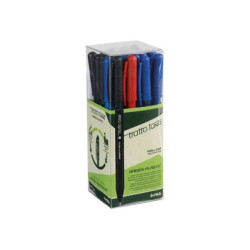 tratto 1Uno - Penna a sfera - nero, rosso, blu - 1 mm - retrattile (pacchetto di 24)