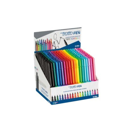 tratto Pen - Penna punta in fibra - colori assortiti - 0.5 mm (pacchetto di 228)