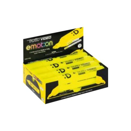 tratto Video Emotion - Evidenziatore - giallo fluorescente (pacchetto di 12)