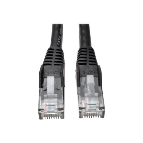 Tripp Lite 10ft Cat6 Gigabit Snagless Molded Patch Cable RJ45 M/M Black 10' - Cavo patch - RJ-45 (M) a RJ-45 (M) - 3.05 m - UTP