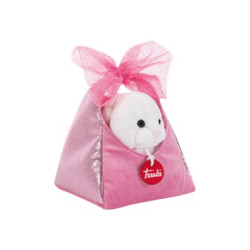 Trudi - Bunny Bag with Bow - bianco, rosa