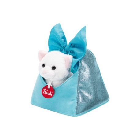 Trudi - Kitten Bag with Bow - bianco, blu