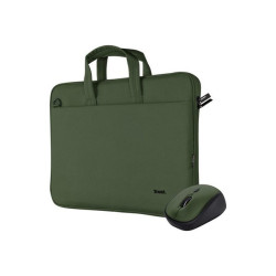 Trust Bologna - Borsa trasporto notebook - 16" - verde - con mouse wireless