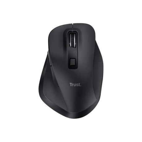 Trust Fyda Comfort - Mouse - eco - ergonomico - per destrorsi - ottica - 6 pulsanti - senza fili - 2.4 GHz - ricevitore wireles