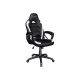 Trust Gaming GXT 701W Ryon - Sedia da gaming - braccioli - inclinazione - girevole - cuoio con rivestimento PU, cornice in legn