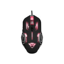 Trust GXT 108 Rava Illuminated Gaming - Mouse - per destrorsi e per sinistrorsi - ottica - 6 pulsanti - cablato - USB