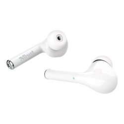 Trust Nika Touch - True wireless earphones con microfono - in-ear - Bluetooth - bianco