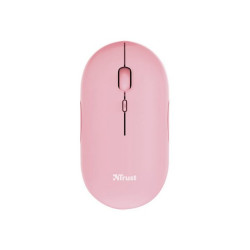 Trust Puck - Mouse - per destrorsi e per sinistrorsi - ottica - 4 pulsanti - senza fili - Bluetooth, 2.4 GHz - ricevitore wirel