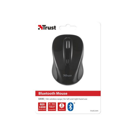 Trust Xani - Mouse - per destrorsi e per sinistrorsi - ottica - 3 pulsanti - senza fili - Bluetooth