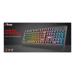 Trust Ziva Gaming Rainbow LED - Tastiera - retroilluminata - USB - QWERTY - italiana