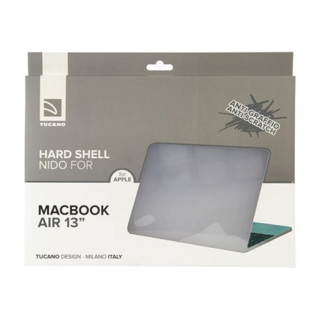 Tucano Nido - Custodia rigida per notebook - 13" - trasparente - per Apple MacBook Air with Retina display (fine 2018)