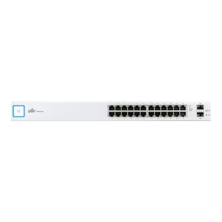 Ubiquiti UniFi Switch US-24 - Switch - gestito - 24 x 10/100/1000 + 2 x Gigabit SFP - montabile su rack