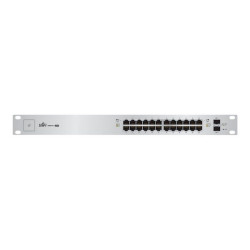 Ubiquiti UniFi Switch US-24-250W - Switch - gestito - 24 x 10/100/1000 (PoE+) + 2 x Gigabit SFP - montabile su rack - PoE+