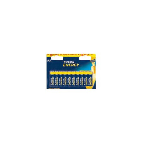 Varta Energy 4106 - Double Blister - Batteria 10 x tipo AA - Alcalina