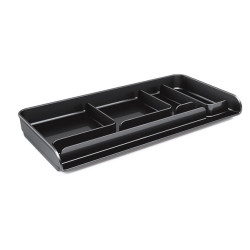 Vaschetta portacancelleria Mydesk - 26,1x12,5x2,8 cm - nero - Arda