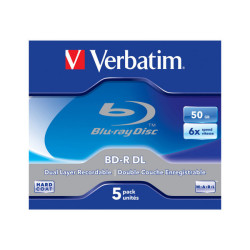 Verbatim - 5 x BD-R DL - 50 GB 6x - astuccio