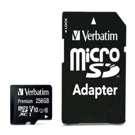 Verbatim - Micro SDXC - Con adattatore - 44087 - 256GB