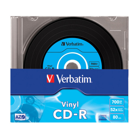 Verbatim - Scatola 10 CD-R Data Life Plus Data Vinyl - slim 1X/52X - 43426 - 700MB