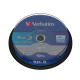 Verbatim - Scatola 10 DVD Blu Ray BD-R SL - Jewel Case - Bianco/Blu - 43742 - 25GB