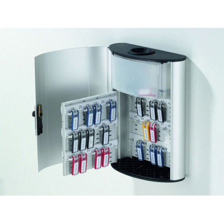 Cassetta portachiavi da parete Key Box Plus - 30,2x40x11,8 cm - 54 posti - grigio - Durable