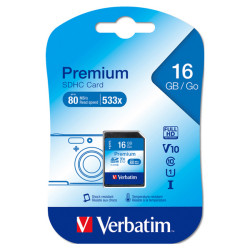 Verbatim - Scheda SDHC Classe 10 - 43962 - 16GB