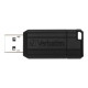 Verbatim PinStripe USB Drive - Chiavetta USB - 32 GB - USB 2.0 - nero