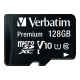 Verbatim Premium - Scheda di memoria flash (adattatore a SD in dotazione) - 128 GB - UHS Class 1 / Class10 - 300x - UHS-I micro