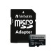 Verbatim PRO - Scheda di memoria flash (adattatore a SD in dotazione) - 64 GB - UHS Class 3 / Class10 - 300x/600x - UHS-I micro