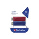 Verbatim Slider - Chiavetta USB - 32 GB - USB 2.0 - blu, rosso (pacchetto di 2)