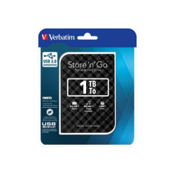 Verbatim Store 'n' Go Portable - HDD - 1 TB - esterno (portatile) - 2.5" - USB 3.0 - nero